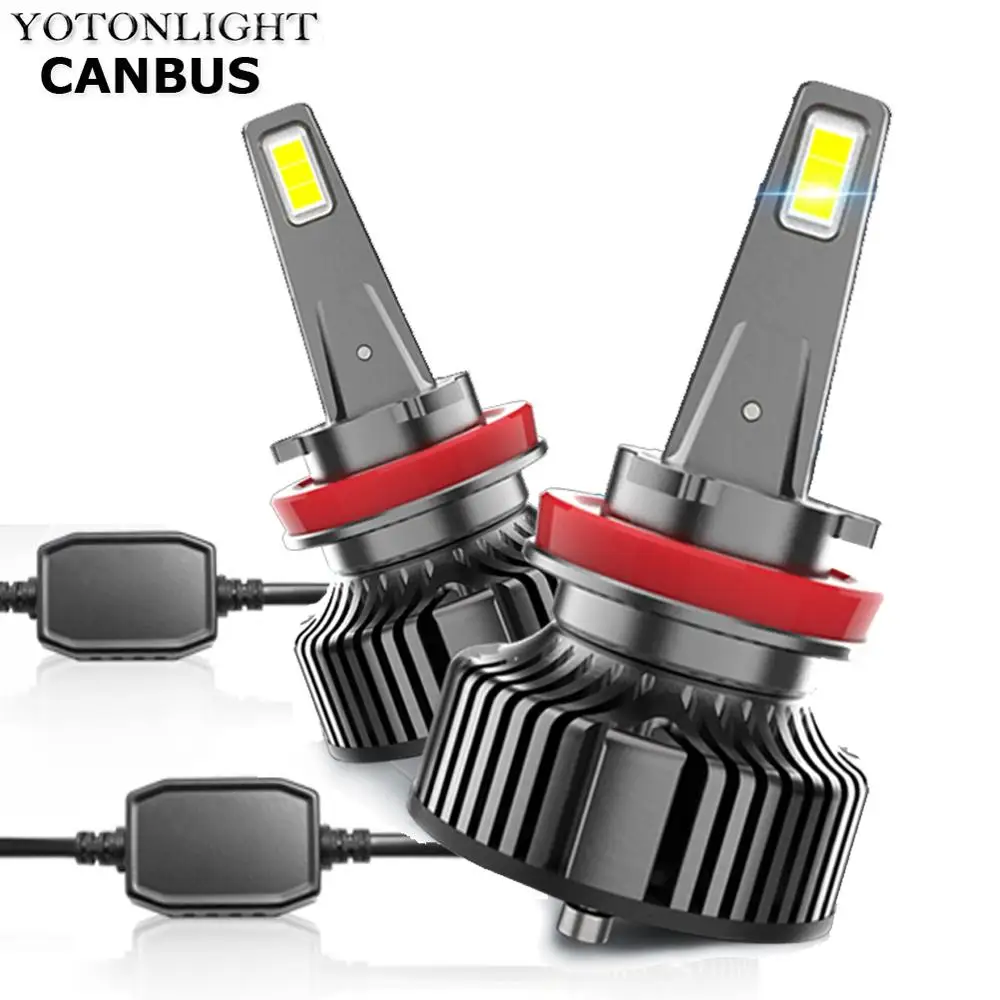 Светодиодная лампа YOTONLIGHT H11 Led Canbus H1 H4 H7 светодиодные фары 80 Вт 9005 лм H8 9006 9004 HB3 HB4 9007