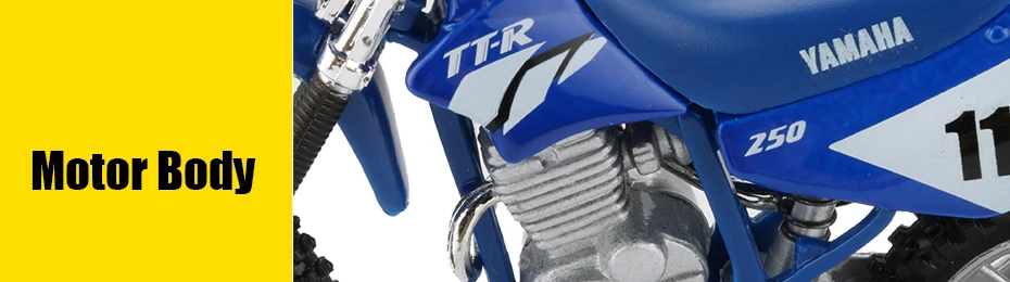 Maisto 1:18 масштаб сплав горный велосипед игрушка Dirt Bike TT-R250 Мотокросс внедорожный мотоцикл творческие игрушки для детей подарок