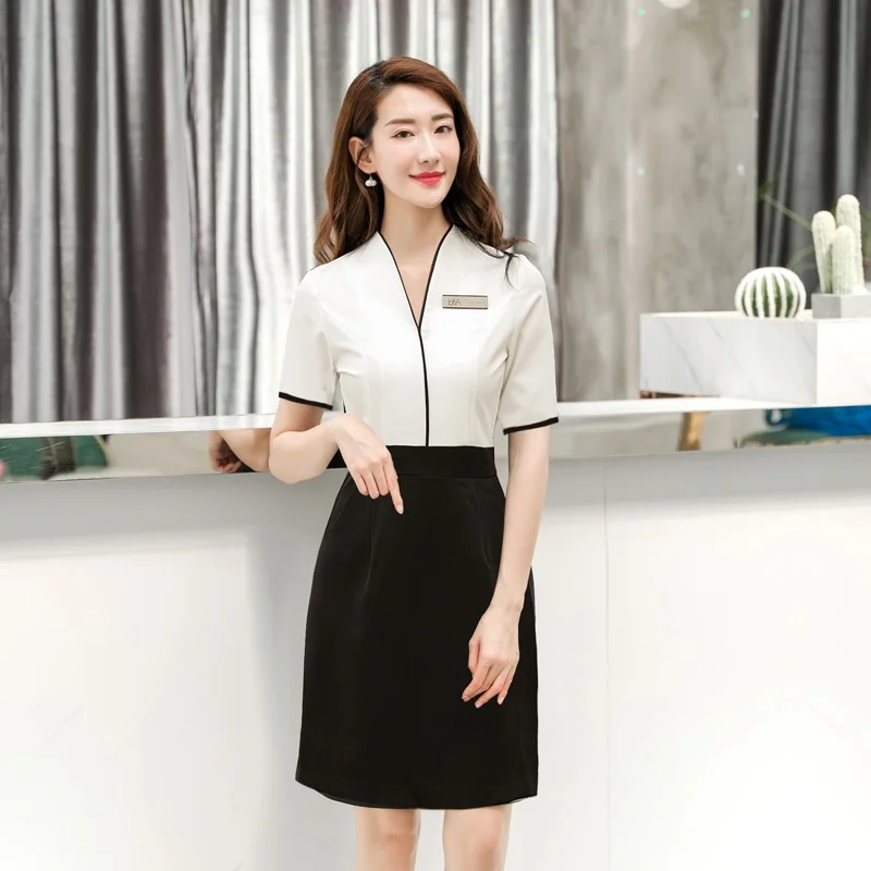 

2021 Fashion Ol Styles Dressses Elegant Women Summer Fall Dress For Women Business Work Wear Professional Office Vestidos AA5692