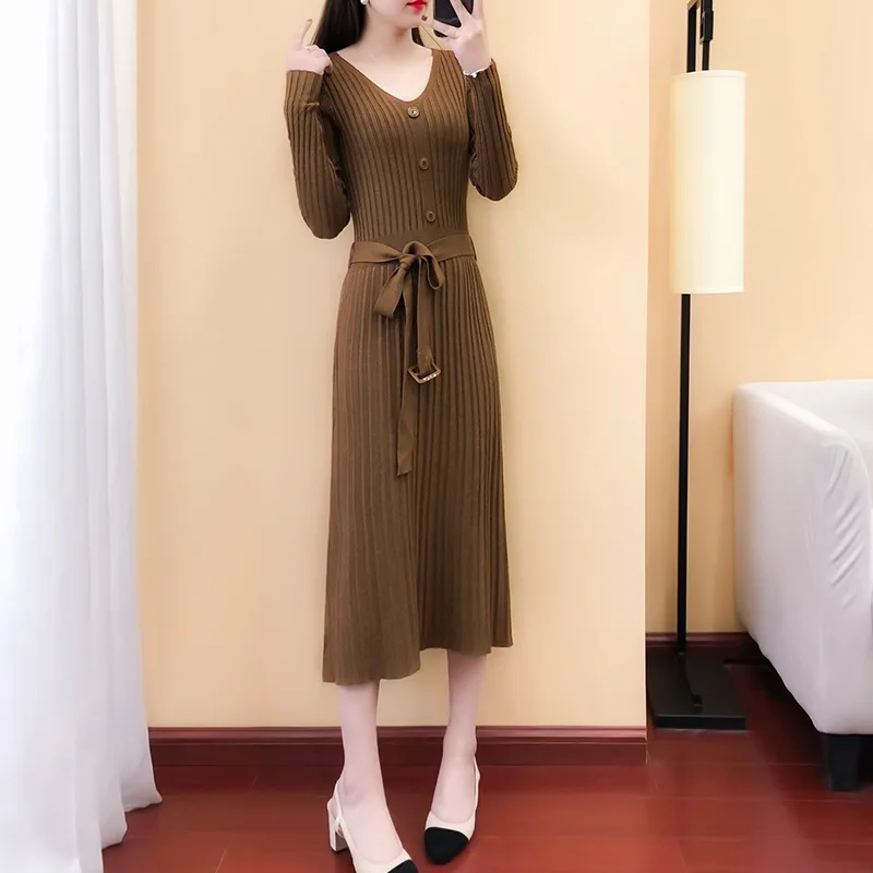 Платье для беременных с поясом трикотажное хлопковое платье женщин v-образным