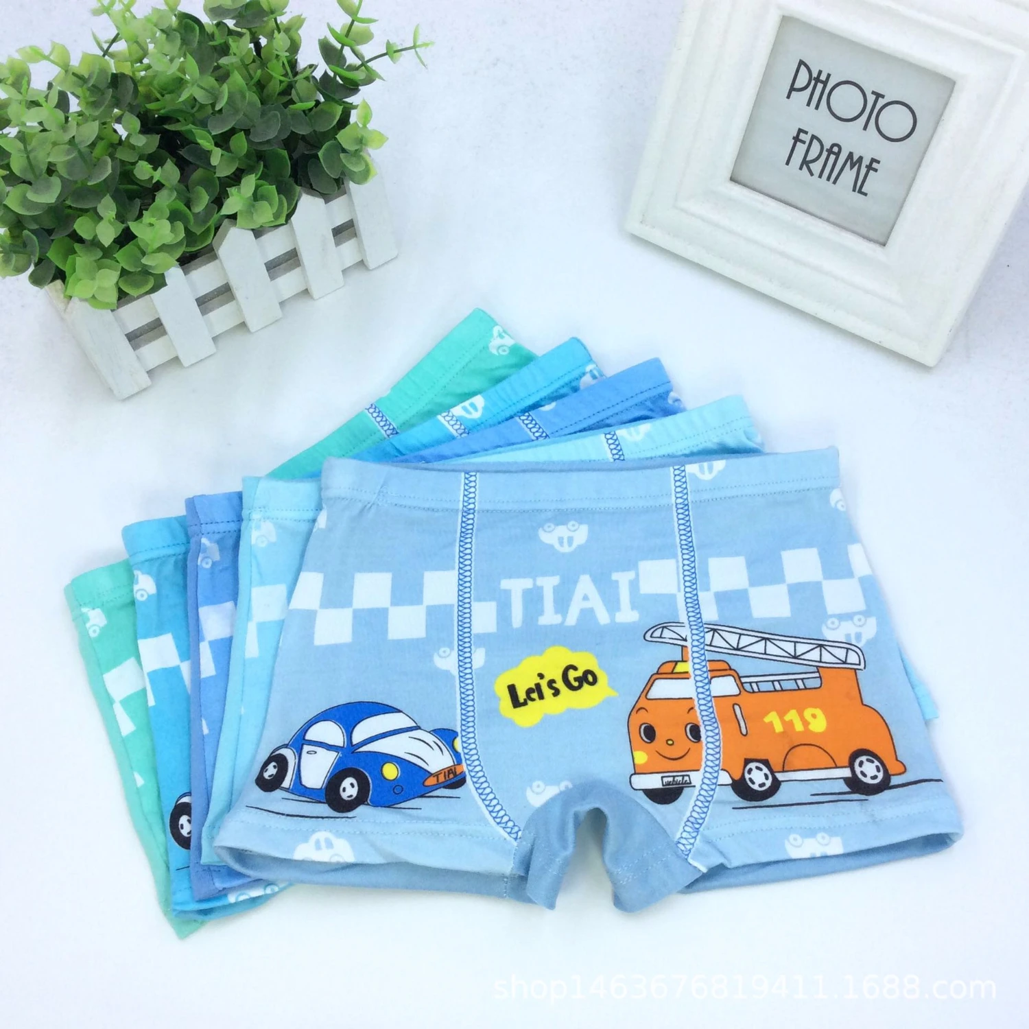 5 шт./лот новые детские трусики милое нижнее белье для мальчиков с мультяшным