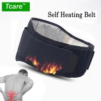 tcare adjustable waist tourmaline self heating magnetic therapy back waist support belt lumbar brace massage band health care
