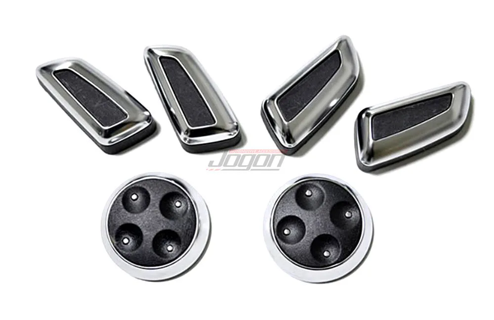 Черно бежевая хромированная накладка на переднее сиденье автомобиля из АБС