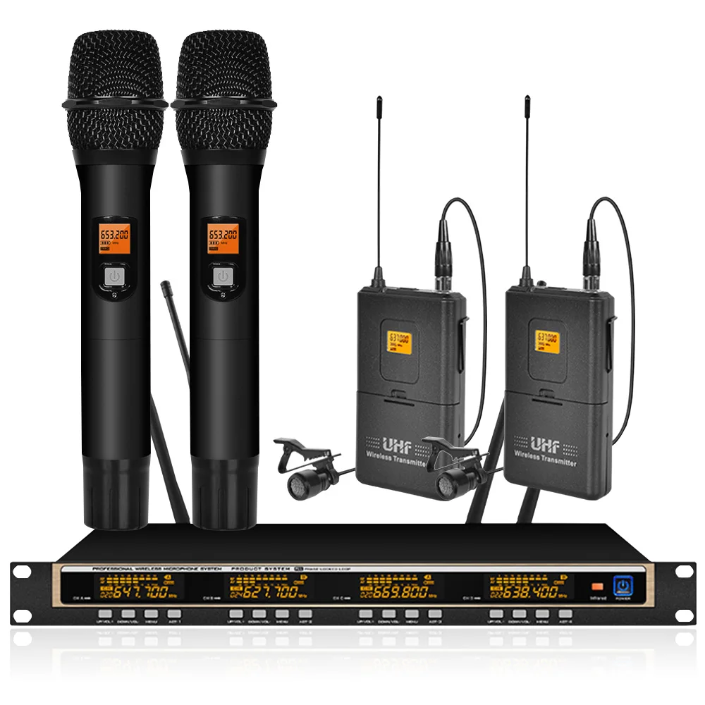 Orban Профессиональный UHF беспроводной микрофон система ручной петличный