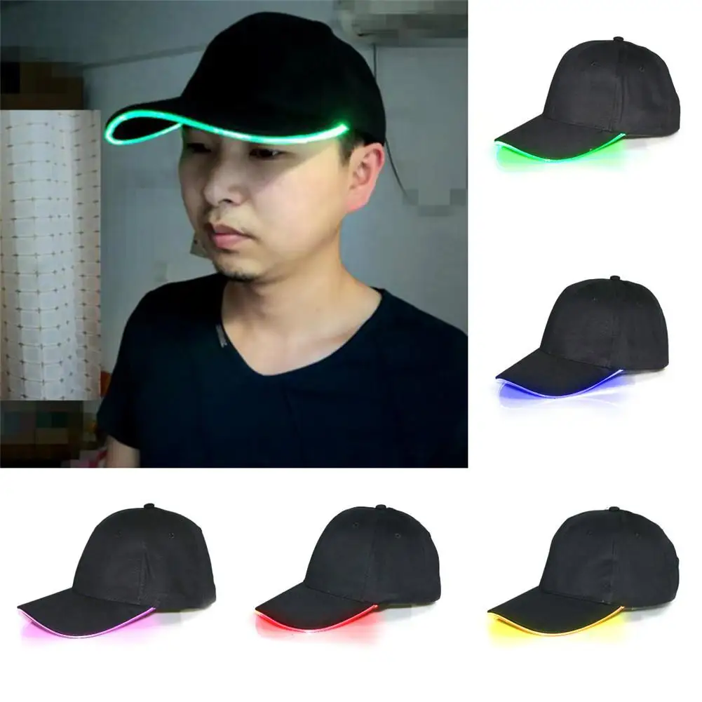 Повседневное светодиодный светильник бейсболка с козырьком кепки путешествия