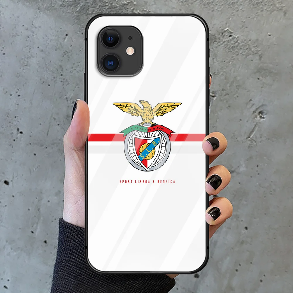

Portugal football Benfica Phone Tempered Glass Case Cover For IPhone 6 6S 7 8 11 12 X Xr Xs Se 2020 Pro Max Plus Mini Prime