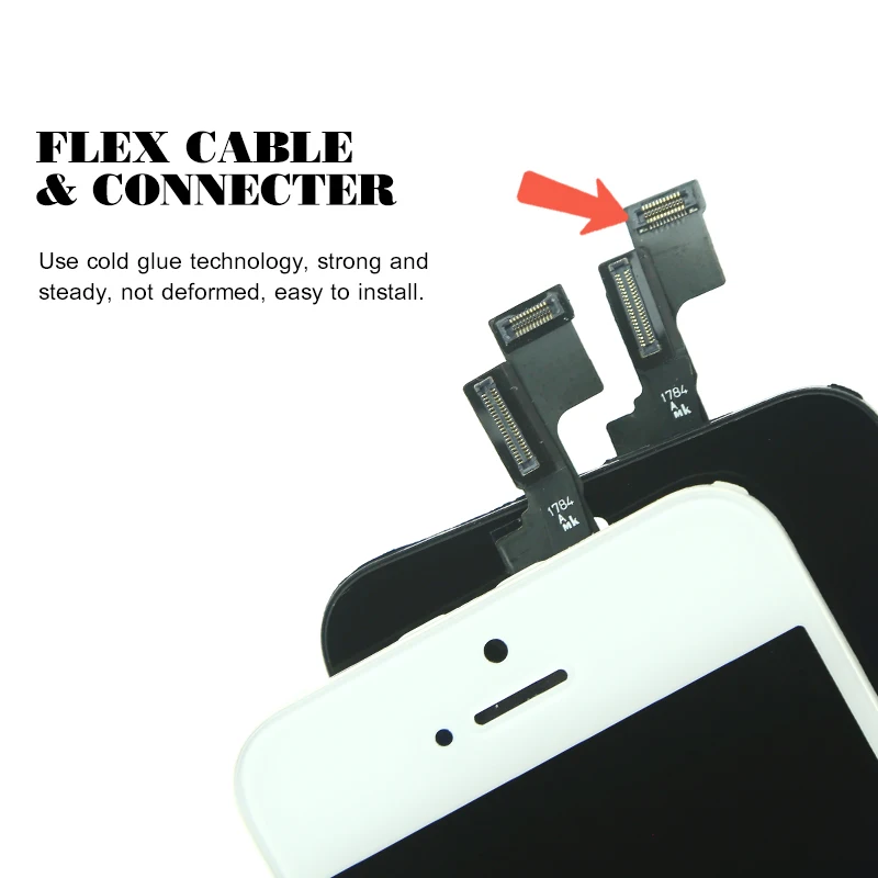 ЖК дисплей с дигитайзером на складе в России оригинальный + ekran AAA для iPhone 5 SE 5C