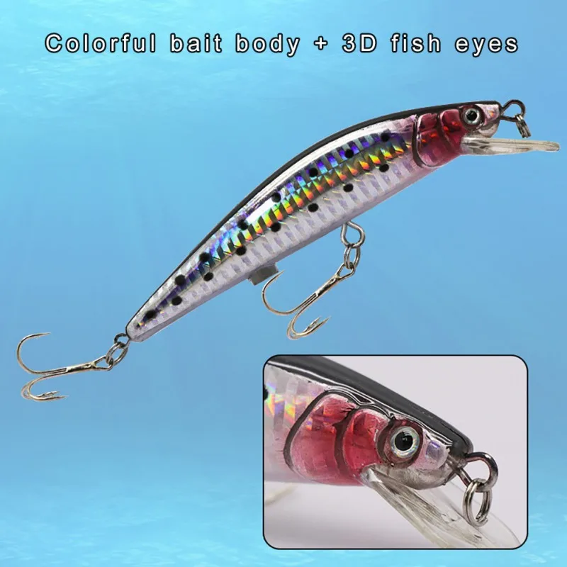 

Vibration Fake Bait Fishing Lures Artificial Hard ​Double Hooks The lure's Texture Is Strong And Thick Ifelike