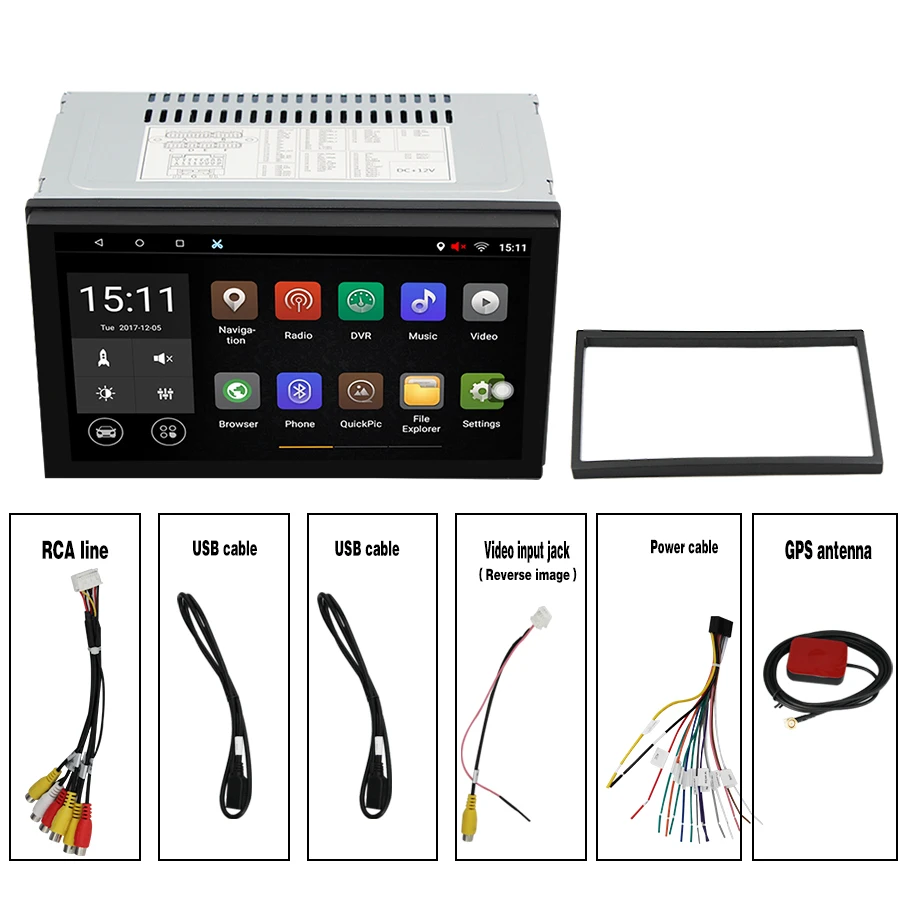 Автомобильный DVD плеер TOPSOURCE Универсальный 7 &quotWIFI RDS AV OUT Android 1 GPS 2din автомобильный