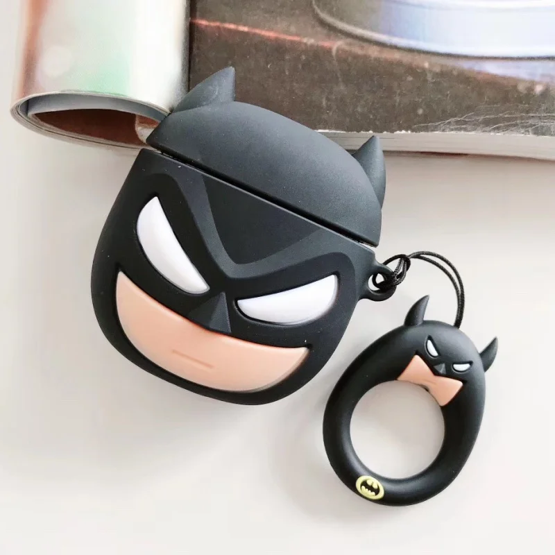 Style 7 Чехол Бэтмен для AirPods, зарядная коробка, силикагель, защитный чехол, Черная пантера, Железный человек, чехол - Цвет: Style 7