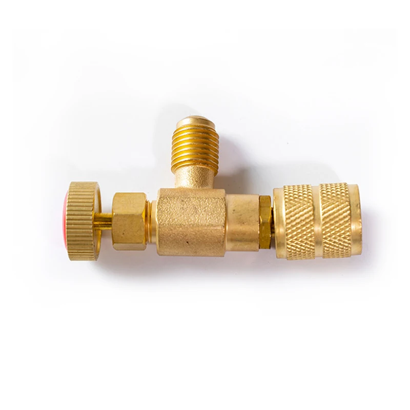 Refrigeration Charging Air Conditioning Adapter For R22/R410A 1/4 Safety Valve Hose Adaptor New | Инструменты