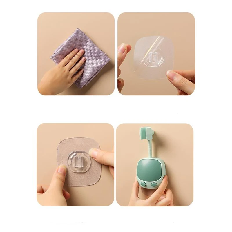 

Shower Head Bracket Adjustable Self-Adhesive Shower Head Bracket Wall Mounted Bracket SPA Bathroom Universal ABS 1pc