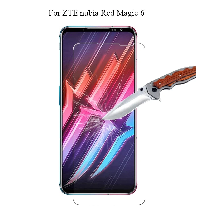 

2PCS Tempered Glass For ZTE Nubia Red Magic 6 Screen Protector Glass For Cristal ZTE Nubia Red Magic 6 Pro Pelicula De Vidrio