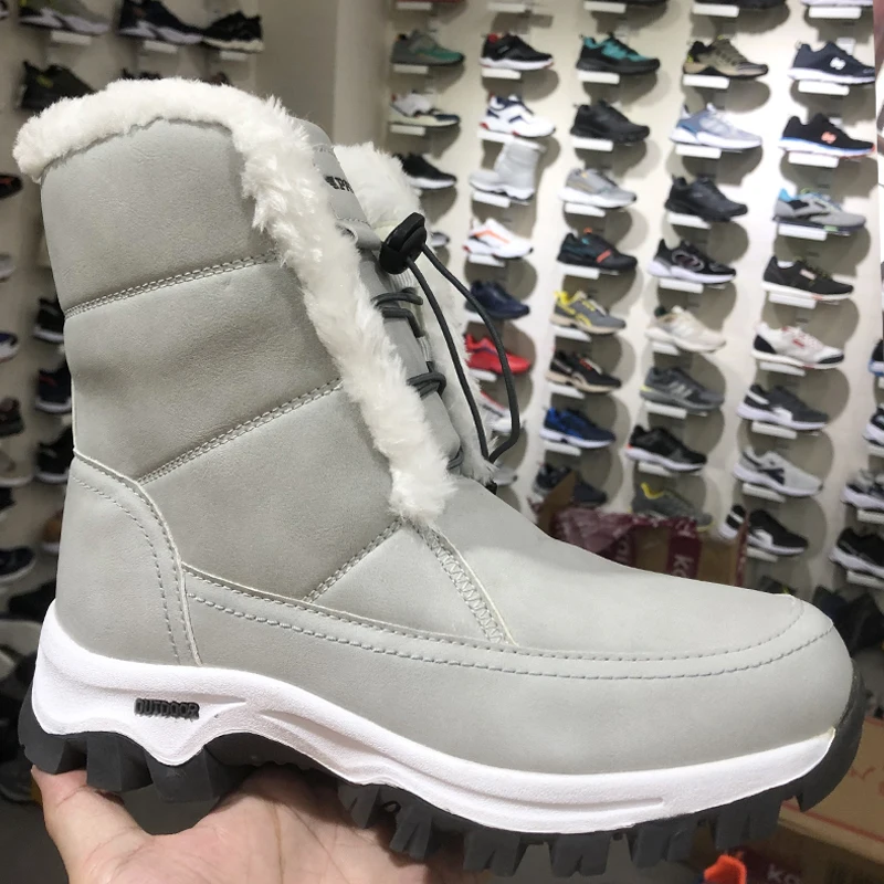 

Women russian winter snow boots winter warm thick fur non-slip platform boots fashion women winter shoes botas mujer