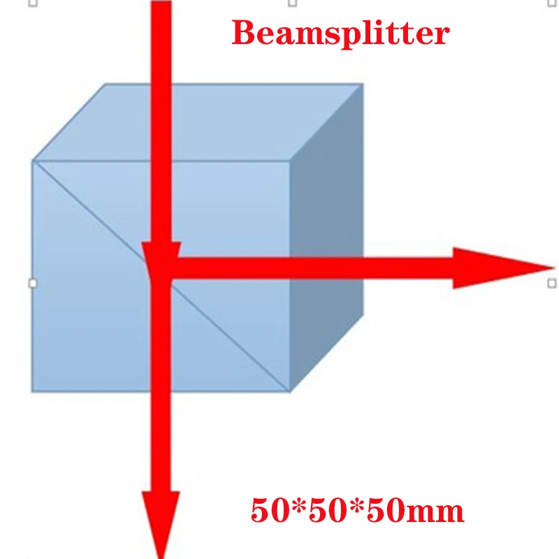 Передаточное число 5:5 Beamsplitter K9 большая кубическая призма треугольное Оптическое