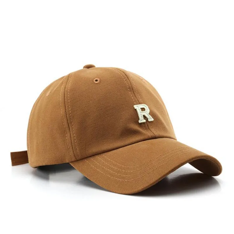 

Baseball Cap for Men and Women Fashion Patch Hat Summer Sun Caps Cotton Soft Top Hat Hip Hop Letter "R" Snapback Hat