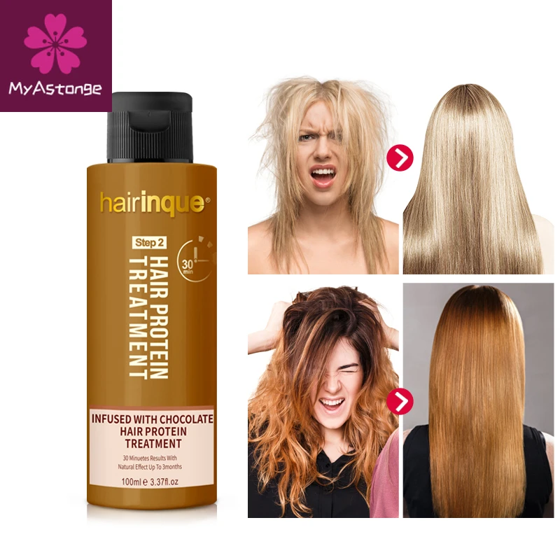 

Новинка 12% шоколадное Кератиновое лечение волос HAIRINQUE для выпрямления волос Восстановление поврежденных волос frizzy лучшее средство для уход...