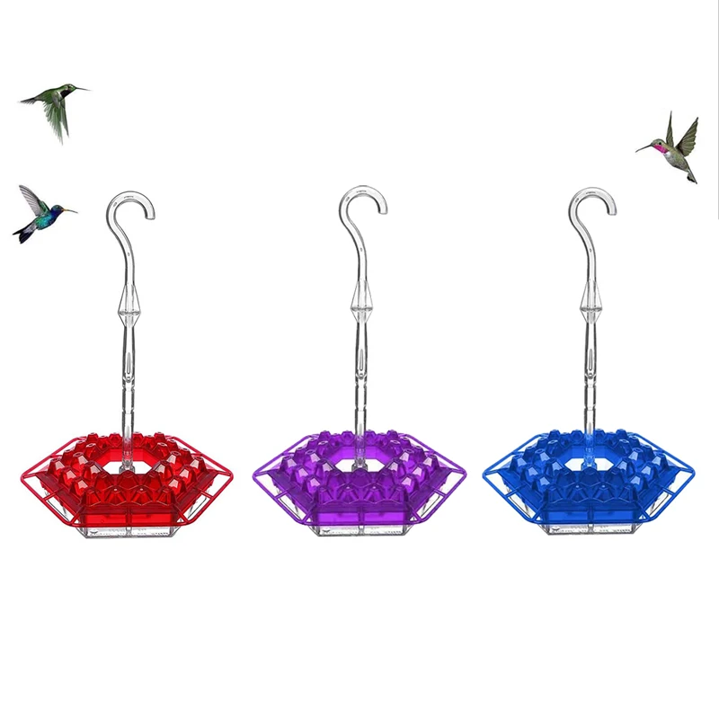 

Садовая уличная подвесная Кормушка Для Колибри со встроенным муравьем и ромбовидной формой, кормушка для птиц, товары для маленьких птиц
