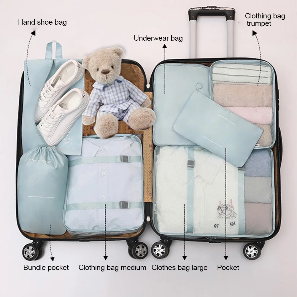 7 шт./компл. одеяло для одежды, Набор сумок для хранения обуви, органайзер, шкаф, чемодан, сумки, аксессуары для путешествий от AliExpress WW