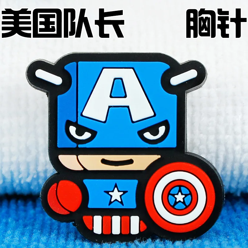 Брошь супергероя Железный человек Тони Старк Капитан Америка Тор Халк Ник ярость