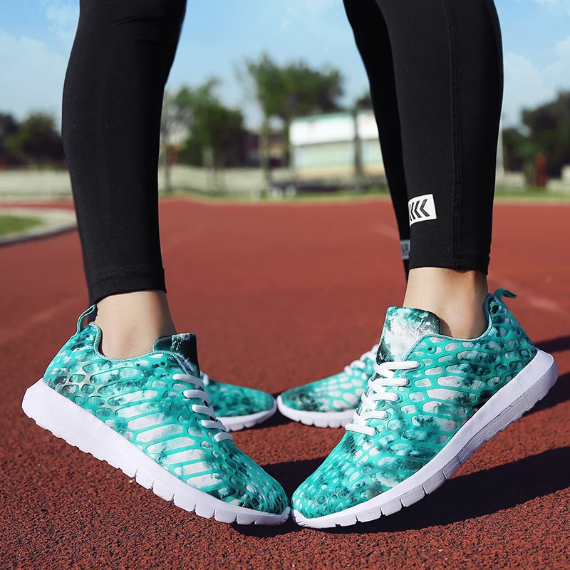 Кроссовки мужские/женские цветные из ПУ кожи дышащие удобные для улицы бега