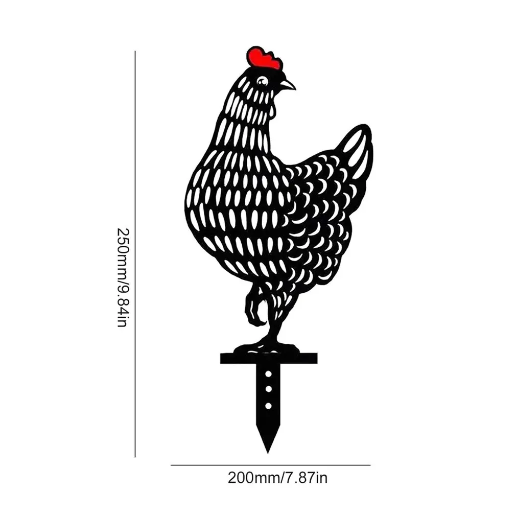 

Chicken Stakes Yard Art Garden Backyard Lawn Statues Hen Decor Gift Garden Decoration Garden Ornaments