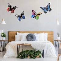 1pc metal butterfly home craft gift pendant wall hanging decor miniaturas sculpture artwork statues garden animal outdoor i v7g1
