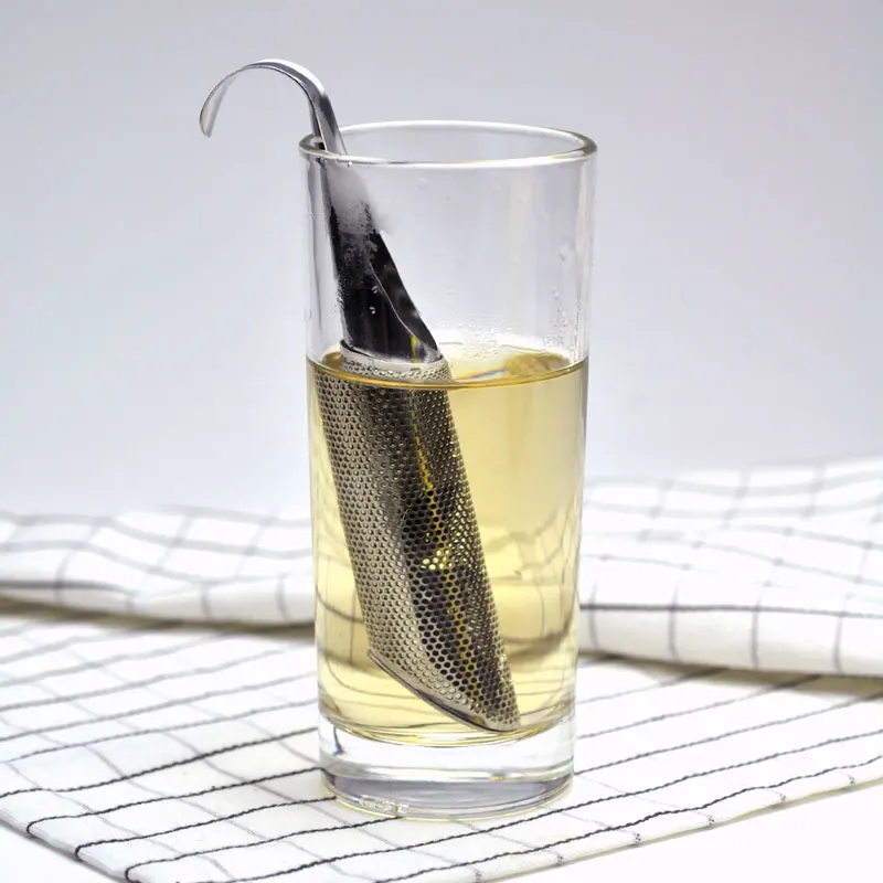 

Tea Strainer Infusor De Te Stainless Steel Mesh Pipe Shape Filter Metal Loose Leaf Steeper Diffuser Teaware Teapot Accessories