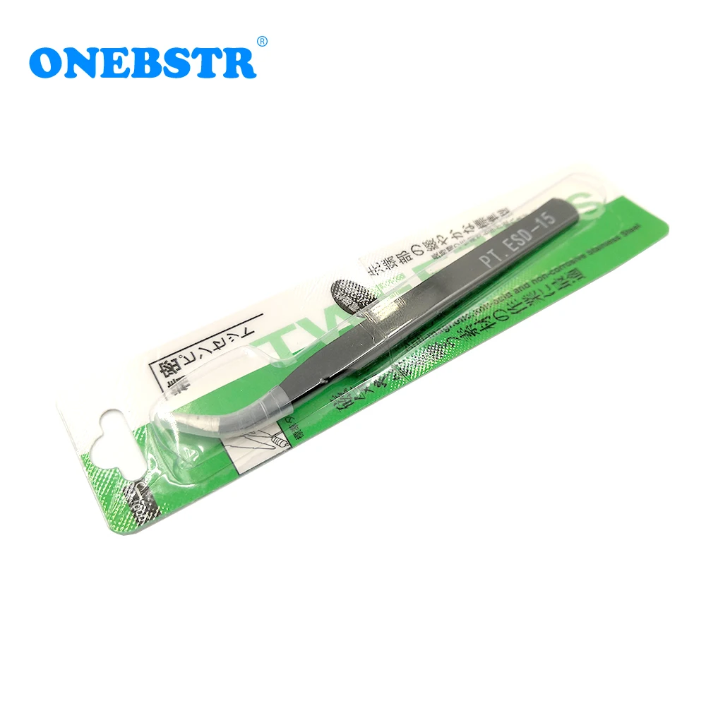 Антистатические маленькие пинцеты из нержавеющей стали прямые налокотники для