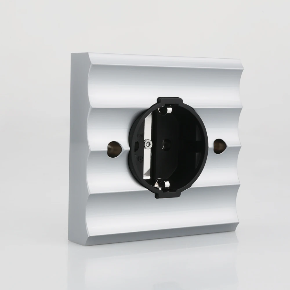 Розетка электрическая viборг VE02R из чистой меди с родиевым покрытием