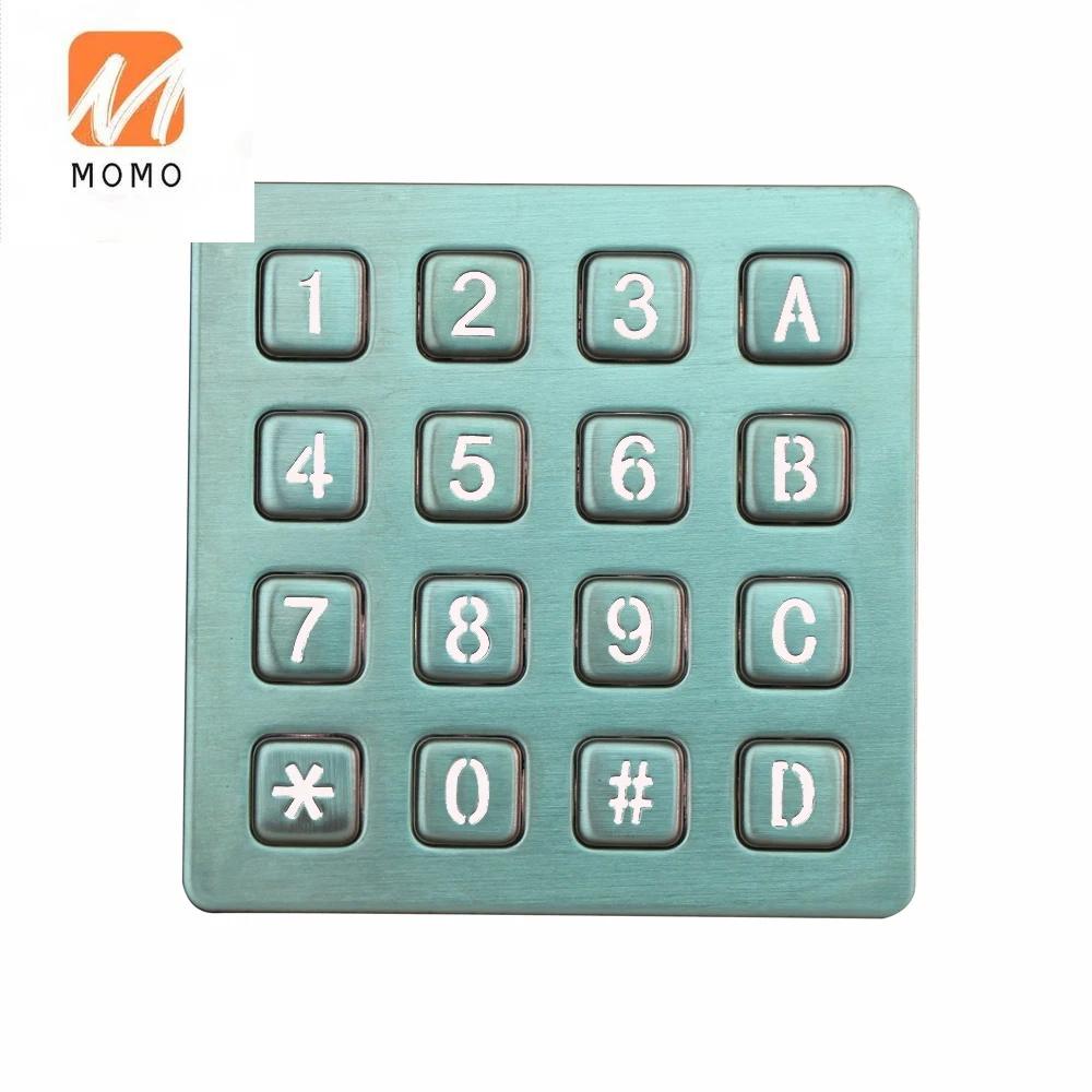 

IP65 industrial numeric keypad 4x4 layout LED keypad