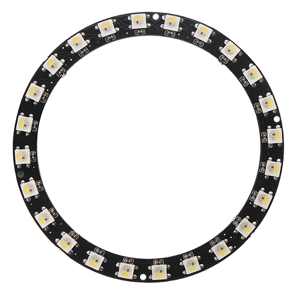 Круглая форма WS2812B SMD5050 RGBW RGBWW 4 в 1 светодиодный светильник чип-плата DC5V 1 шт. 8 шт. 12 шт. 16 шт. 24 шт. СВЕТОДИОДНЫЙ полноцветный модуль