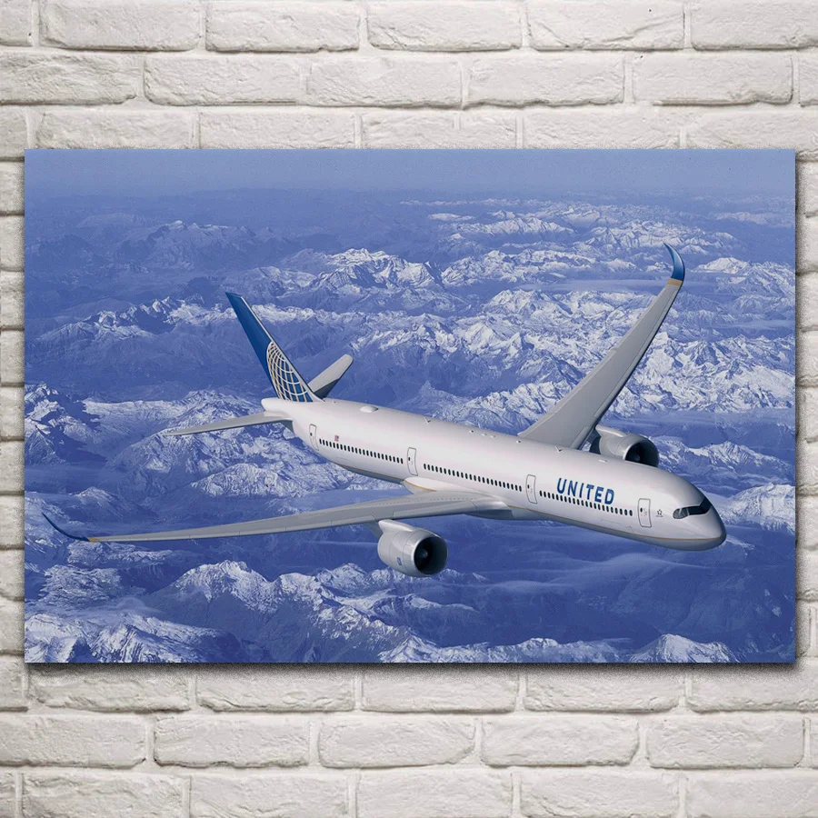 Красивое голубое небо Боинг 787 b787 самолет для гостиной домашний Настенный декор