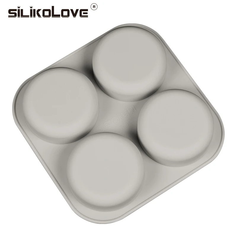 Силиконовые формы для мыла SILIKELOVE 4 полости овальная форма 3D ручной работы