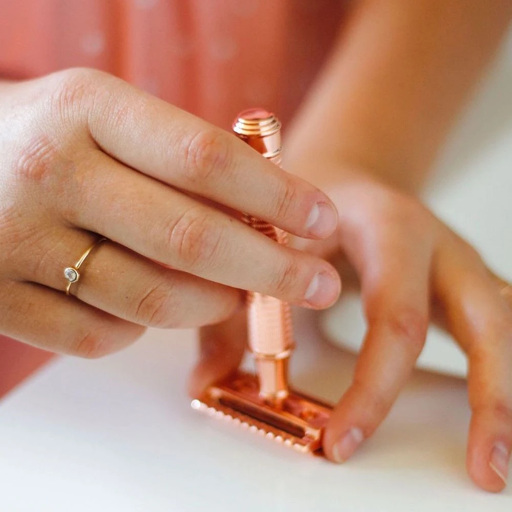 HAWARD Безопасная бритва для мужчин Классическая Ручная с двойной кромкой латунная