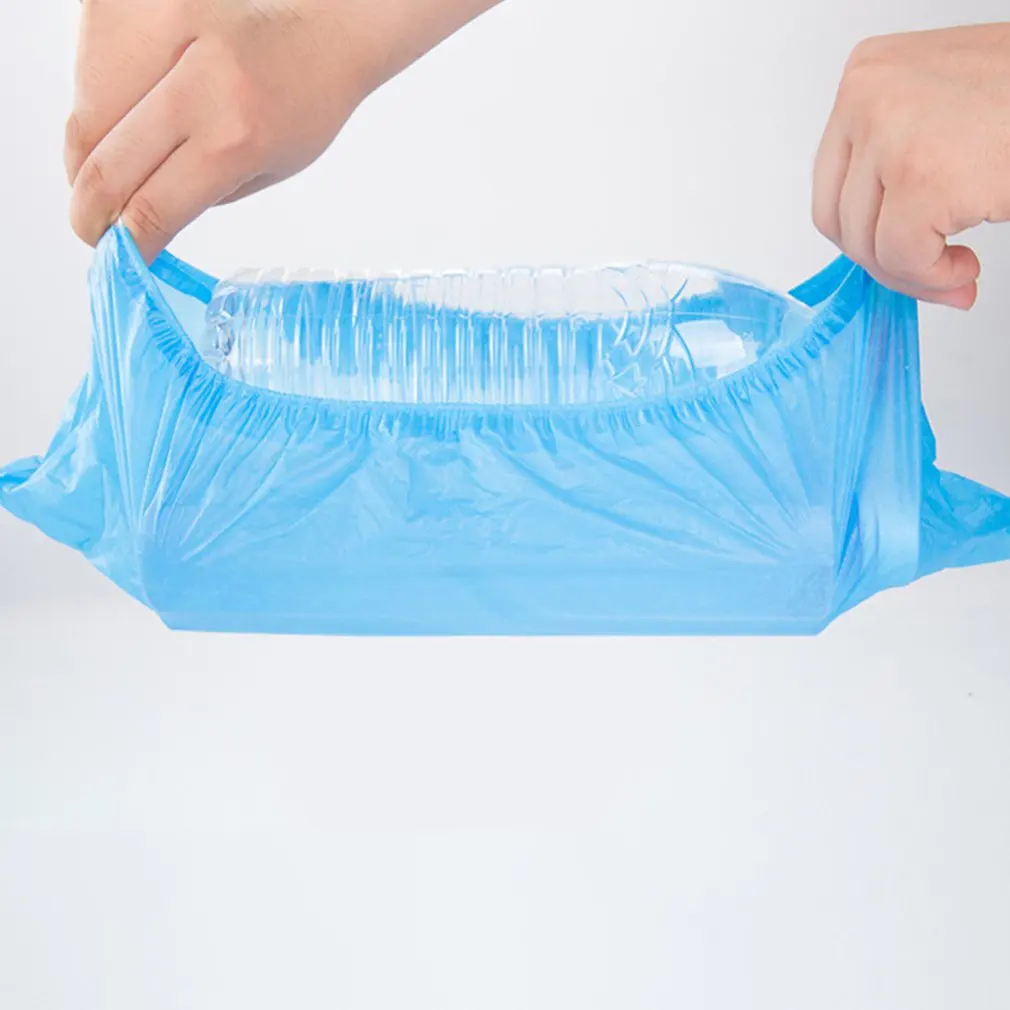 

100pcs Disposable Shoe Cover CPE Indoor Non-slip Wear-resistant Shoe Cover Waterproof Dustproof Thickened Foot Cover