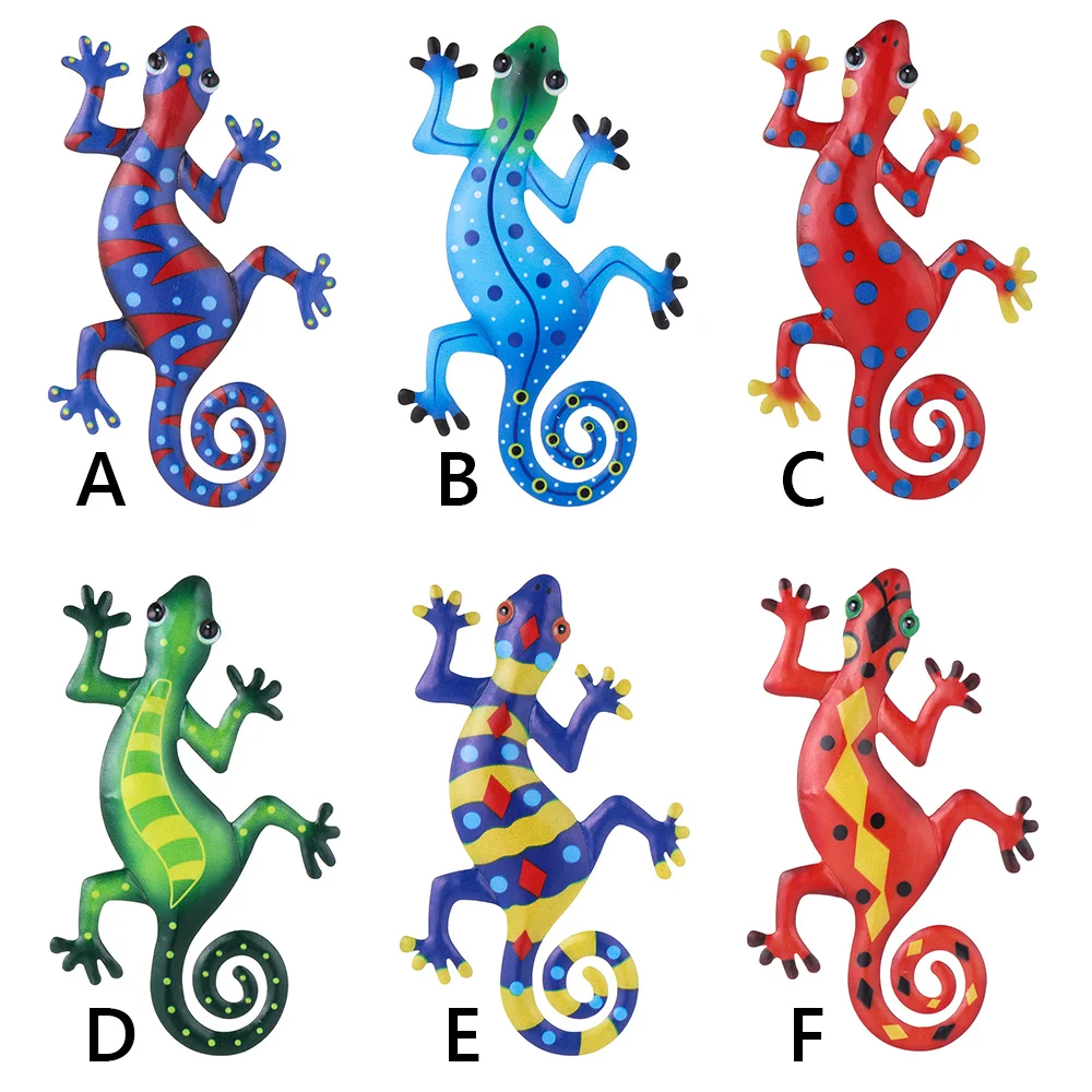 Металлический геккон для искусства открытый сад заднего двора металлический