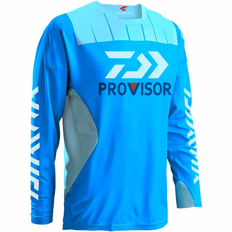 

2021 Daiwa Professional Hiking Climbing Clothes Fishing Anti UV Anti Mosquit Breathable Quick-drying Homme Hooded Fishing Shirt