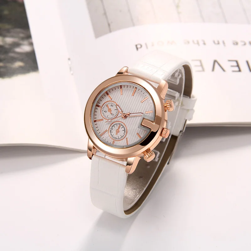 WJ-7913 Модные кварцевые наручные часы в минималистичном стиле женские простые