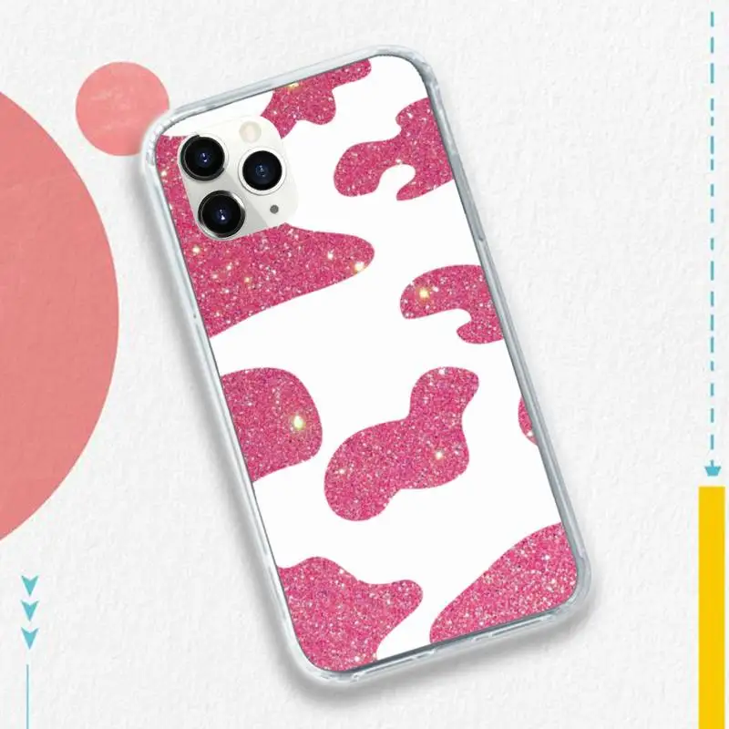 

Cows bling fashion cartoon Phone Case for iPhone 11 12 pro XS MAX 8 7 6 6S Plus X 5S SE 2020 XR