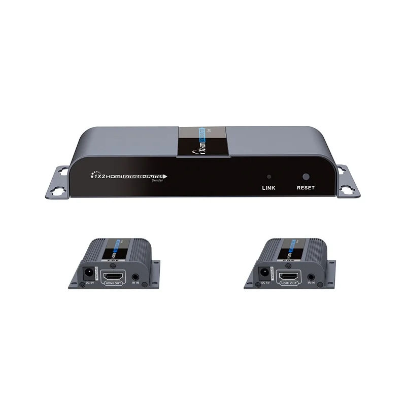 Удлинитель LKV712Pro HDMI Loop out 1 передатчик 2 приемника до 40 м более RJ45 CAT6/6A/7 поддержка EDID