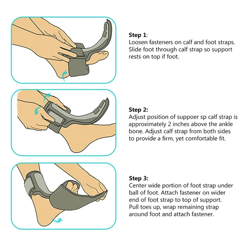 Plantar Fasciitis Ночная шина-регулируемый бандаж Поддержка унисекс подходит для правой