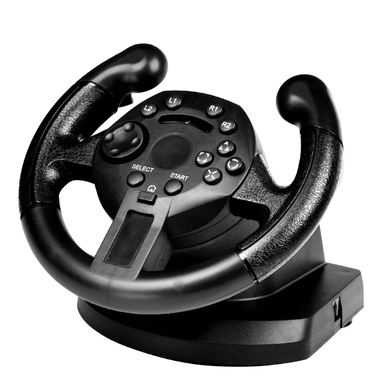 

Game Racing Steering Wheel For PS3/PC Vibration Joysticks Remote Controller A6HE