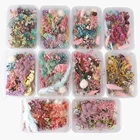 1 коробка сухих цветов для ароматерапии свечи эпоксидной смолы Подвески для изготовления ожерелий ювелирных изделий Аксессуары для поделок сделай сам