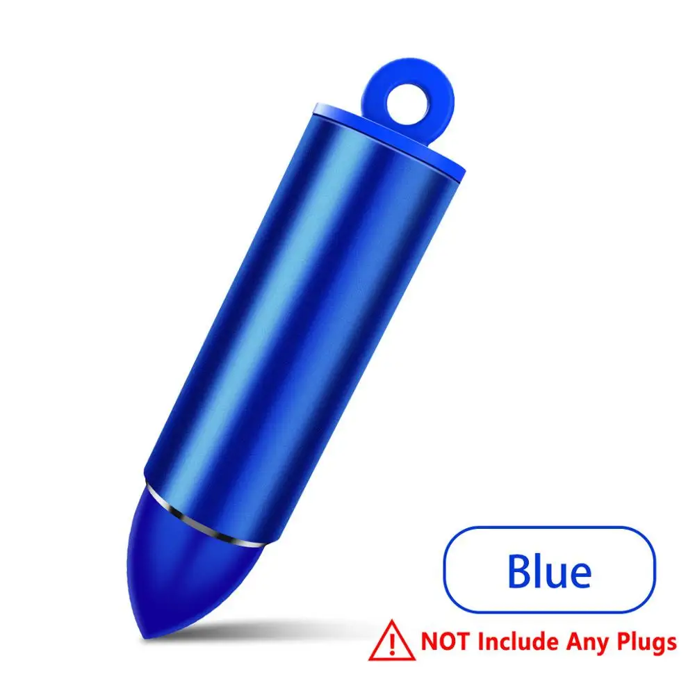 Blue Baseuer коробка с магнитным кабелем для iPhone type C Micro USB адаптер быстрой зарядки портативный металлический чехол Коробка для хранения магнитное зарядное устройство - Цвет: Blue
