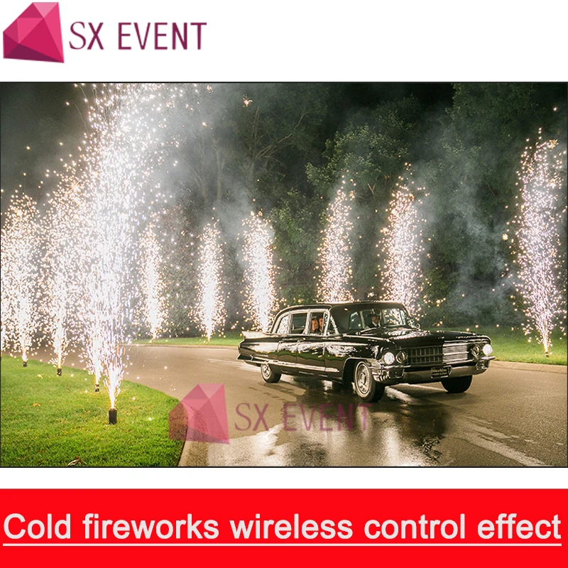 Remote 9V Fireworks Machine  Spark Fountain  Cold Pyrotechnics Effects for Wedding Event Show  Sparklers images - 6