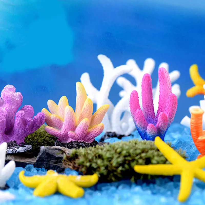 

Resin Aquarium Artificial Coral Reef Decoration Fish Tank Coral Stone Landscape Ornament Aquarium Accessories