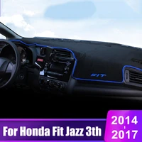 for honda fit jazz 3th 2014 2015 2016 2017 2018 car dashboard cover mats avoid light pads instrument platform desk carpets