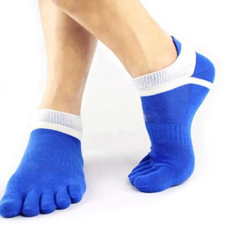 

Men Sports Socks Boys Cotton Finger Breathable Five Toe Socks Pure Sock New