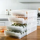 Ящик для хранения яиц на холодильник, ящик для яиц на кухне, контейнер для хранения пищевых продуктов, прозрачный противоударный двойной лоток для яиц на утином пуху